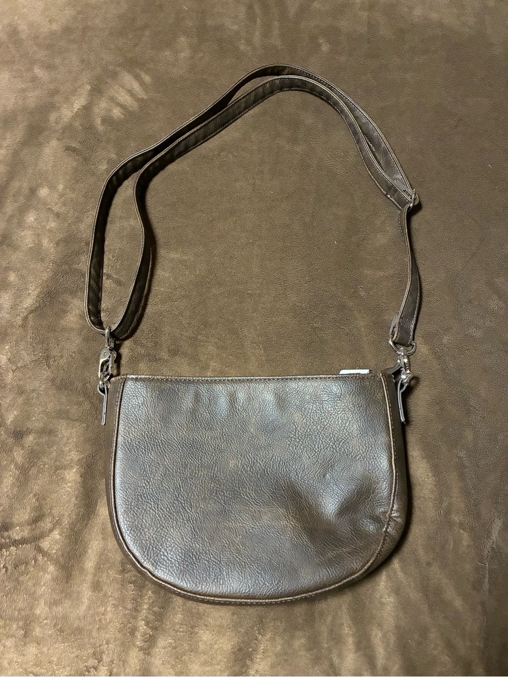 Thirty one Classic Brown Leather Crossbody Bag Jewell